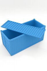 Organizér - Světle modrý lodní kontejner Velikost Standart