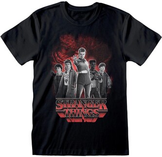 Tričko Stranger Things - Group With Vecna XL