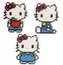 Prasowanka zestaw koralików Hello Kitty