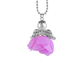 Anděl pro štěstí, v krabičce - 1 ks - 14 fialová lila