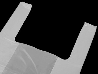 Taška mikrotenová 30x37 cm - 100 ks - 1 bílá mléčná