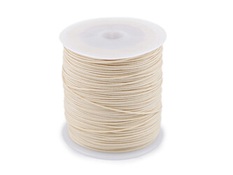 Šňůrka PES Ø0,5 mm - 1 ks - 24 krémová světlá s vlascem