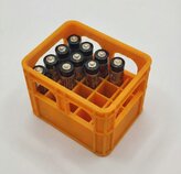 Organizér na AAA baterie - oranžový