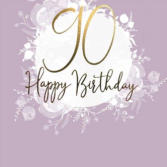 Karnet kwadrat CL0990_SG Urodziny 90