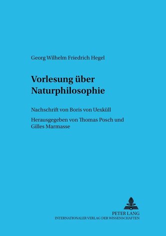 Vorlesung über Naturphilosophie- Berlin 1821/22