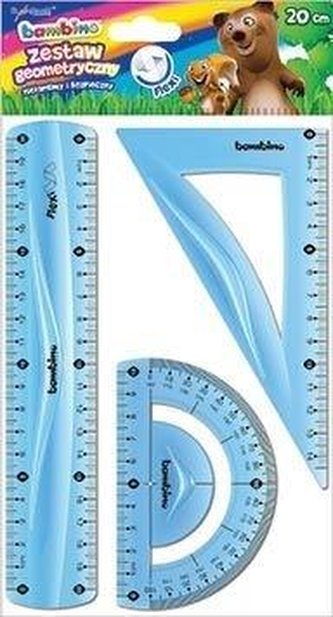 Zestaw geometryczny 3 elementy 20cm BAMBINO