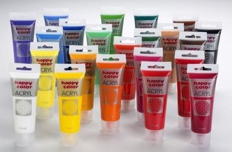 Farba akrylowa 75ml różowy metallic HAPPY COLOR