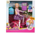 Lalka 29cm z akcesoriami i rowerem