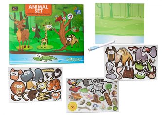 Puzzle magnetyczne - zwierzęta