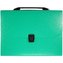 Teczka A4 z rączką 12 przegródek wzory zielona