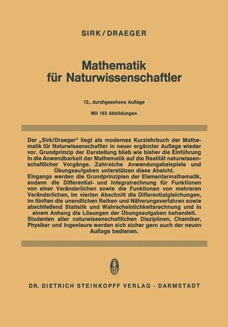 Mathematik für Naturwissenschaftler