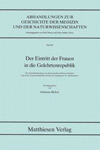 Der Eintritt der Frauen in die Gelehrtenrepublik