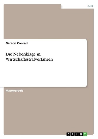 Die Nebenklage in Wirtschaftsstrafverfahren