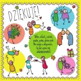 Karnet 150x150 Dziękuję!