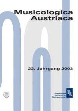 Musicologica Austriaca. Jahresschrift der Österreichischen Gesellschaft für Musikwissenschaft / Musik in der Lebenswelt des Mitt