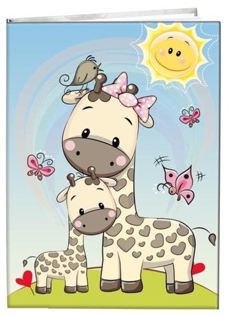 Notes gładki 13x18cm Żyrafy