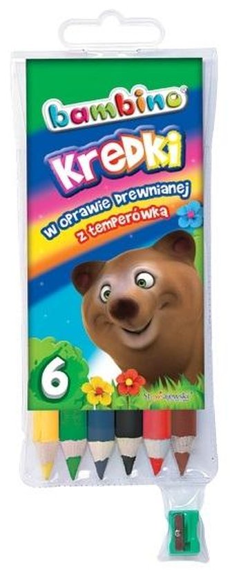 Kredki ołówkowe 6 kolorów BAMBINO