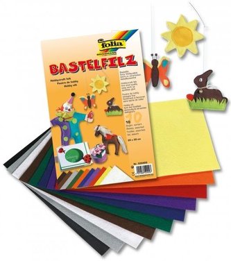 Filc dekoracyjny mix (10szt) FOLIA PAPER