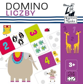 Kapitan Nauka. Domino obrazkowe. Liczby
