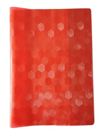 Okładka na zeszyt A5 PVC Hologram czerw. (10szt)