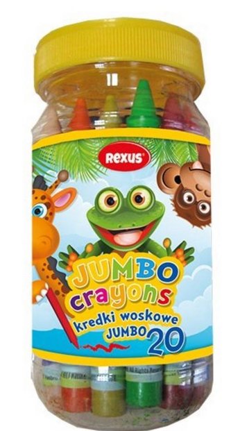 Kredki woskowe Jumbo 20 kolorów