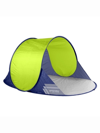 Spokey - Altus samorozkládací plážový paravan UV 40 - šedo tyrkysový 195x120x85