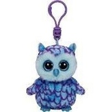 Plyš očka přívěšek modro-fialová sova