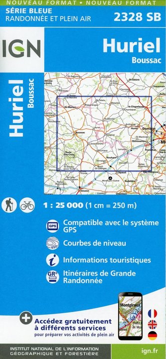 Huriel-Boussac 1:25 000