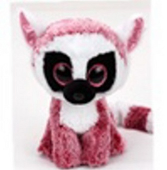 Plyš očka střední růžový lemur