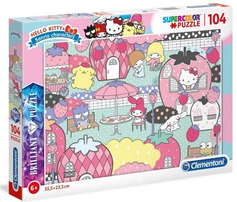 Puzzle 104 Brilliant Hello Kitty