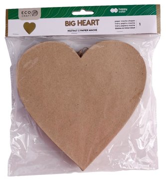 Kształty z papier mache Big Heart HAPPY COLOR