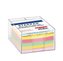 Kubik plastikowy duży kolorowe karteczki 85x85mm