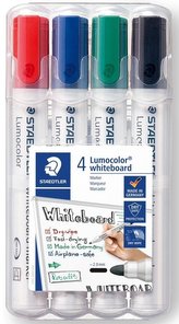 Marker Lumocolor do białych tablic 4 kol STAEDTLER