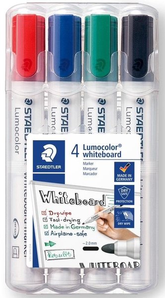 Marker Lumocolor do białych tablic 4 kol STAEDTLER