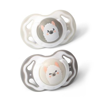 Symetrický dudlík Baby Ono 3-6m 2ks šedý a béžový