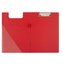 Deska A5 PVC z klipem i okładką czerwona D.RECT