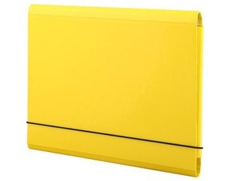 Teczka łamana A4 na gumkę żółta pastelowa PENMATE