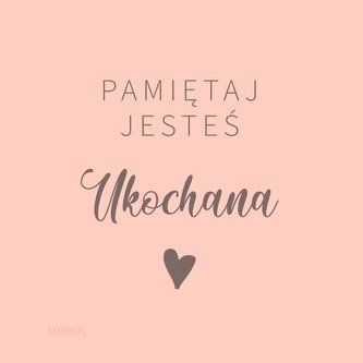 Podstawka korkowa - Pamiętaj jesteś ukochana
