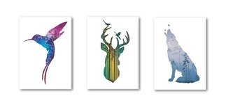 Zeszyt A5/60K kratka Animals (10szt) STRIGO