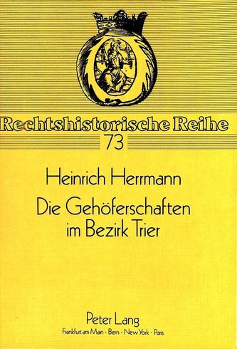 Die Gehöferschaften im Bezirk Trier