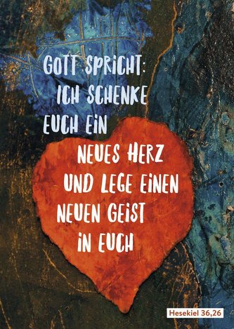 Postkarte zur Jahreslosung 2017 - 15 Karten im Set