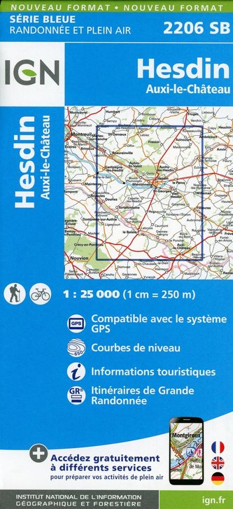 Hesdin.Auxi-le-Château 1:25 000