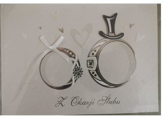 Karnet ślubny B6 Premium 34 + koperta