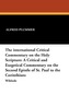 The International Critical Commentary on the Holy Scripture: A Critical and Exegetical Commentary on the Second Epistle of St. P