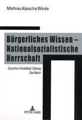 Bürgerliches Wissen - Nationalsozialistische Herrschaft