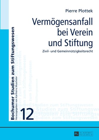 Vermögensanfall bei Verein und Stiftung