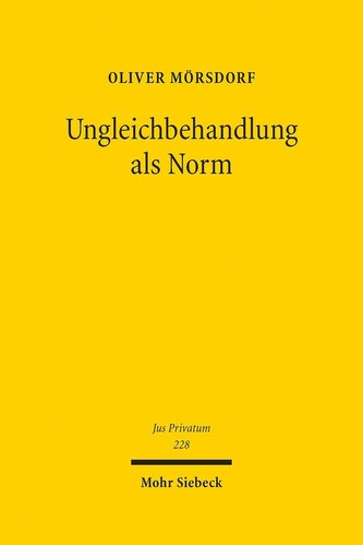 Ungleichbehandlung als Norm