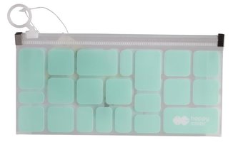 Teczka B6 PP z suwakiem Trend Green HAPPY COLOR