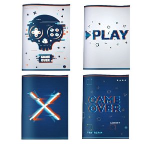 Zeszyt A5/60K kratka Game Over (10szt) STRIGO