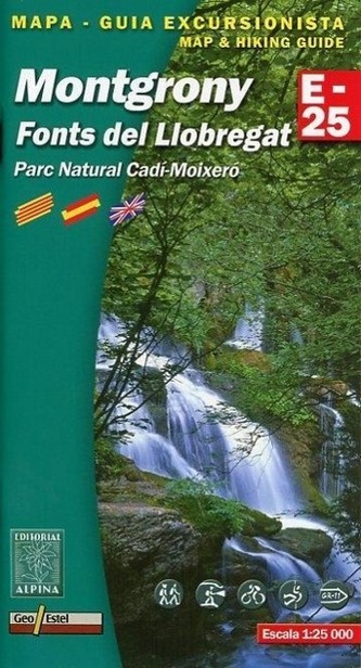 Montgrony Wanderkarte 1 : 25 000